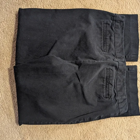 VCUG St Johns Bay Black Straight-Leg Pants Size 12 Cotton Spandex Blend - Picture 5 of 5